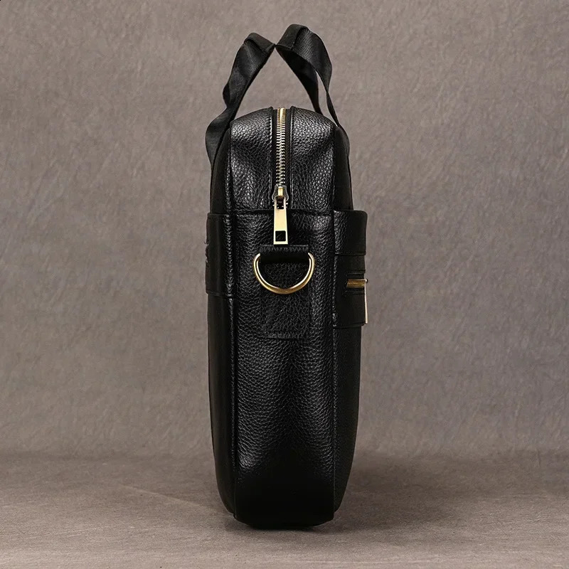 sbirds Leather Men Briefcase Doctor Layer Business Man Laptop Bag 15 6 inches Genuine Leather Computer Bags Men Male Tote Bag 250407