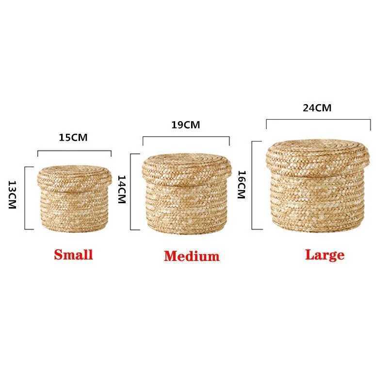 Handmade Woven Storage Basket Mti-pose Snack Organizer Baskets Y251112