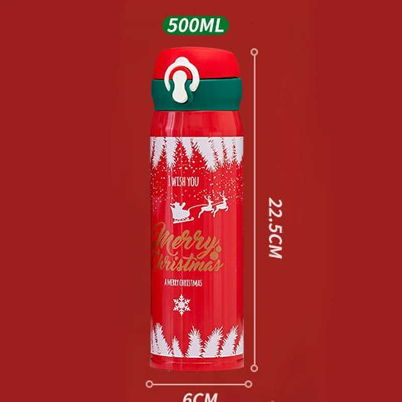 Christmas 304 stainless steel Christmas New Year gift bouncing thermos cup for men and women creative water cup simple cup Christmas gift Y251112