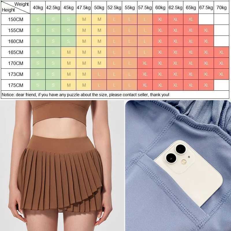 Cloud Hide Sexy Girl Sports Skiing Outdoor Golf Tennis Skiing Womens Gym Exercise Fitness Short Waist Running Dance Skort Y250412