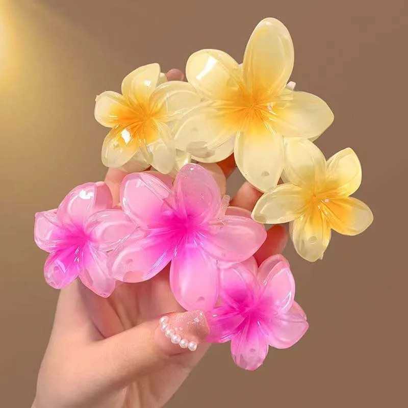 New Candy Colors Womens Claw Clip Sweet Large Gradient Shark Clip Hair Claw Crab Clip Hair Accessories Y2504012