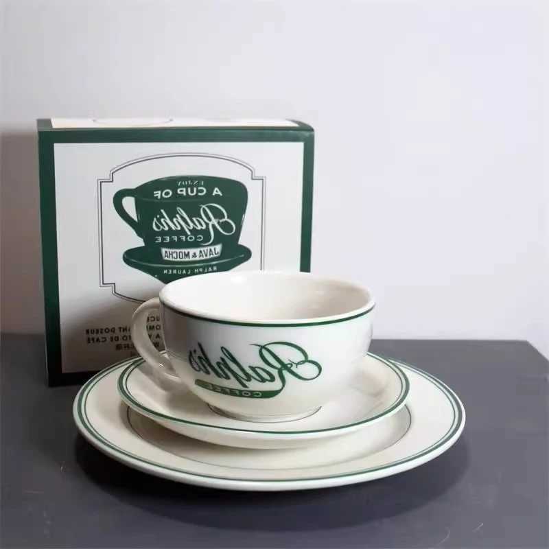 Stainless Retro Green Folding Cup Qut resso Cups with Dish g for Tea es Turkish Tea Cups Ceramics Pottery Thermos H251112