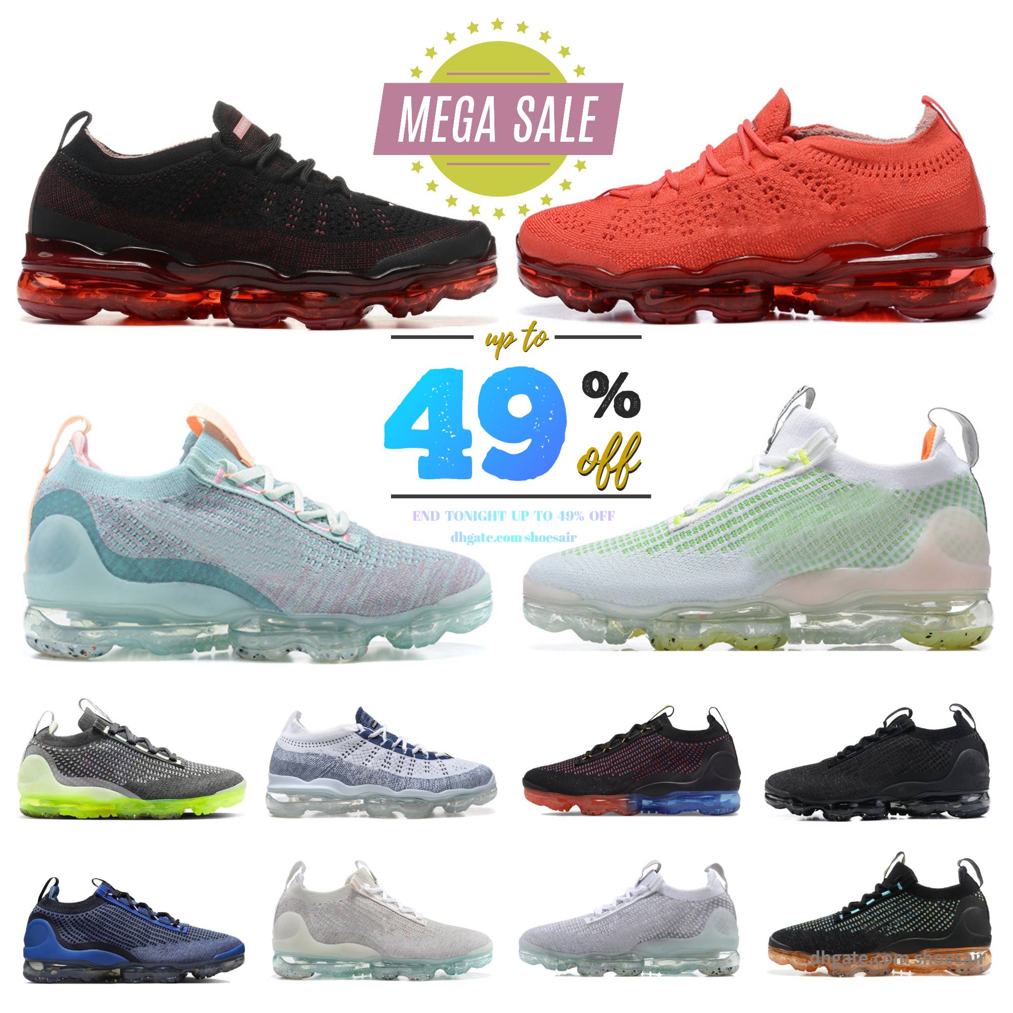 2025 Designer Shoes Knit Running Shoe Men Women Fly Sneaker Oatmeal Tan Pale Vanilla White And Pure Platinum Sail Anthracite Baltic Blue Men Trainers Sports Sneakers