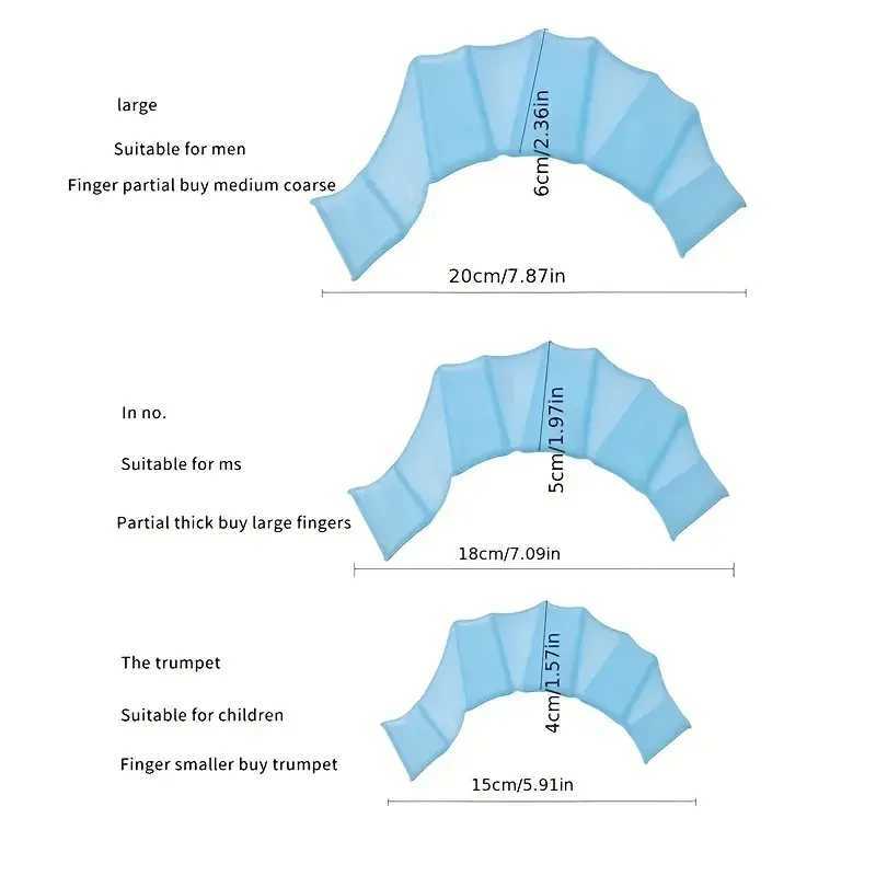 1 pair of neutral frog claw swimming gloves use silicone girl and finger net paddles to enhance swimming performance!Y250412