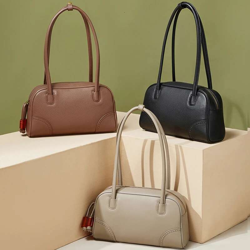 Designer Bag Toptrends 100% Genuine Leather Pillow Underarm Shoulder Bags For Women 2025 Designer Large Capacity Tote Ladies Handbags