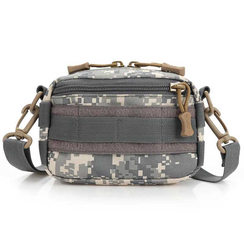 Tactical Messenger Sport Bag MOLLE Mini Crossbody Shoulder Nylon Waist Bag Personal Defense Ultra-light Range Bags Z250411