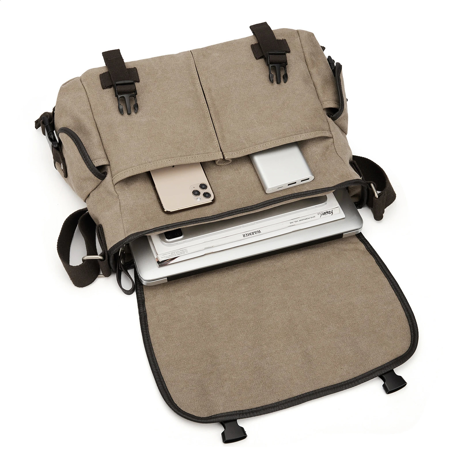 Mens messenger bag fashionable school bag daily large notebook bag multifunctional shoulder bag 250411
