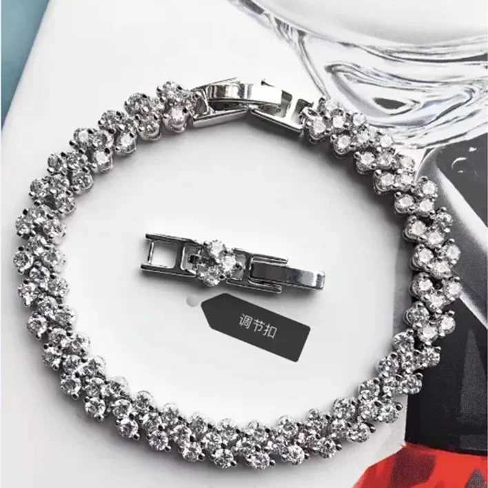 Europe New Roman bracelet heart shape Woman bracelet female Crystals from Austrian Fashion jewelryC250411