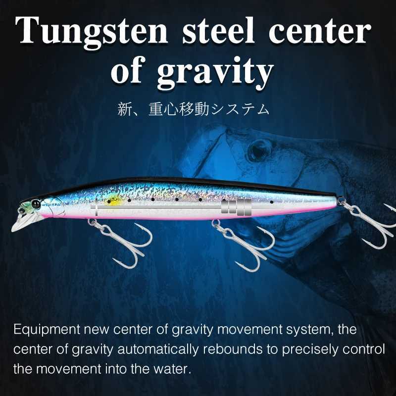 TSURINOYA 140F Ultra-long Casting Floating Minnow STINGER 140mm 24g Artificial Large Hard Bait Tungsten Weight Sea Fishing Lure Z250411