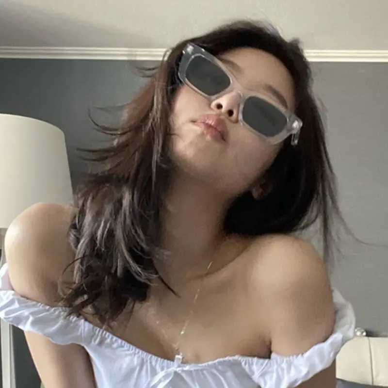 2024 New Women Rectangle Vintage Sunglasses Brand Designer Retro Points Sun Glasses Female Lady Eyeglass Cat Eye Driver Goggles Z250411