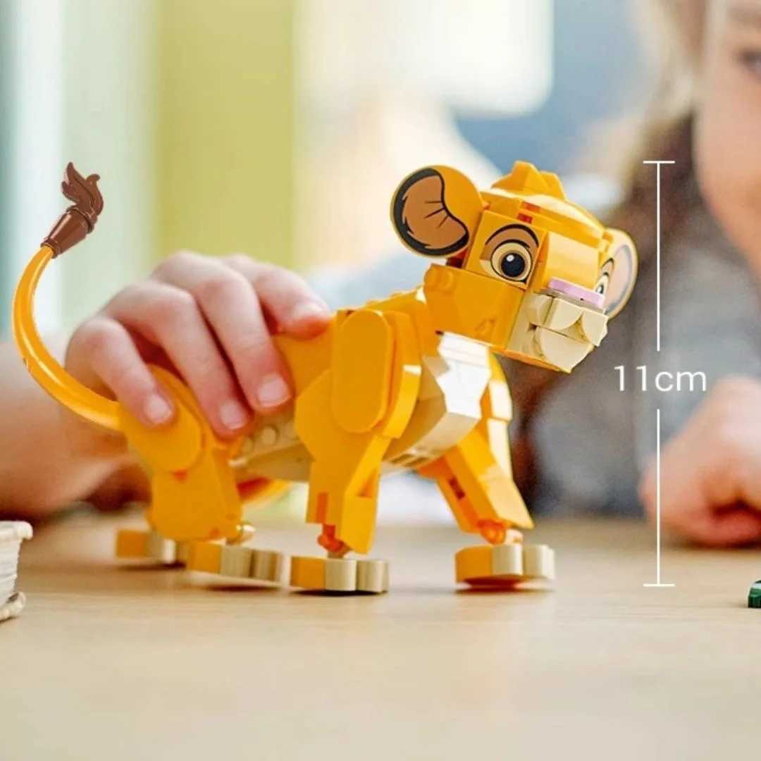 Disney 2025 222 animal model building blocks Lion 43243 building block assembly blocks childrens puzzle toys Y2504012