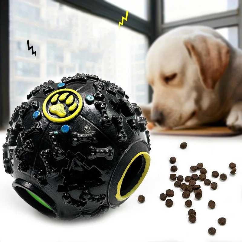 High Quality Dog toys with sound pet teeth cleaning oral leak pet food ball puppy kitten boring vocal entertainment toy T2504012