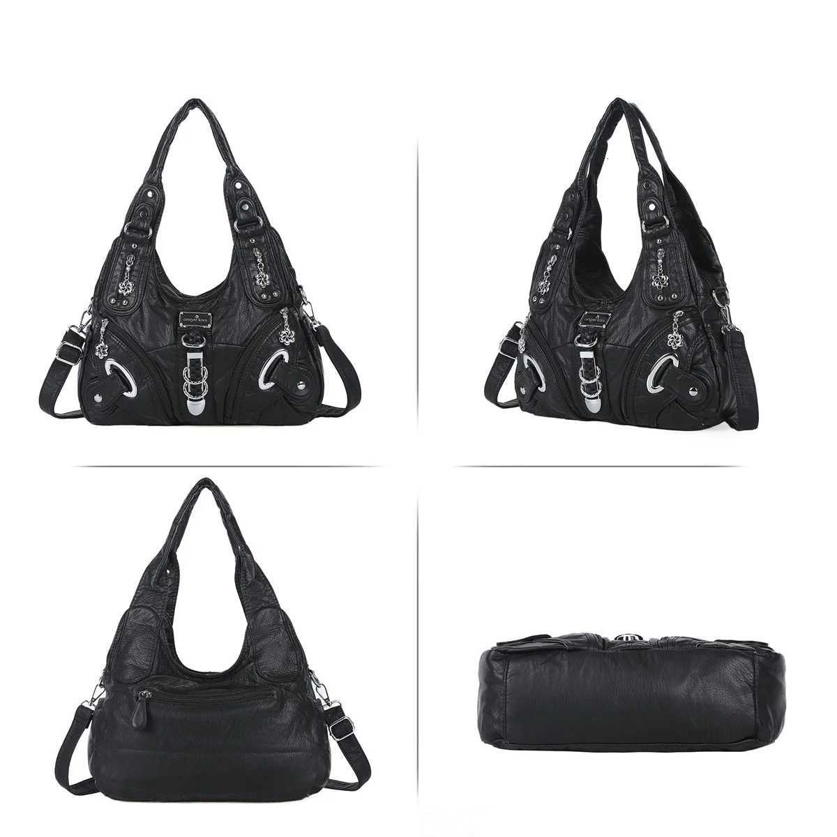 Angel Kiss Bag Large Womens Shoulder Bag Leopard Print Top-Handle Fashion Satchel Dumpling Tote Hobos HandbagsW251111