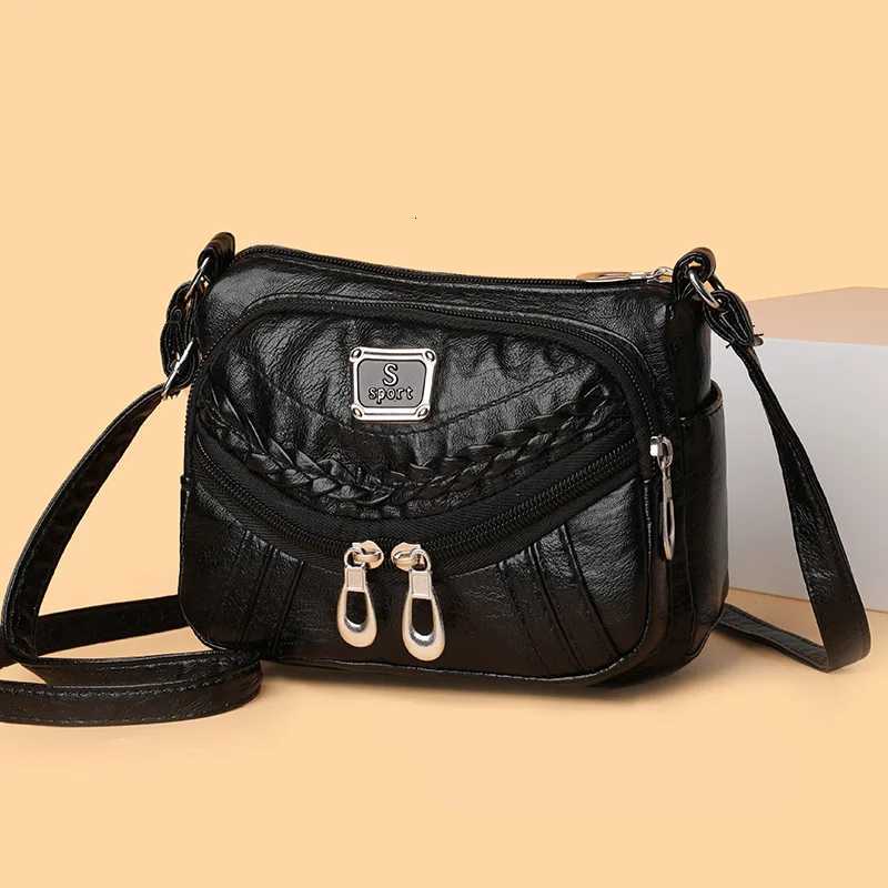 High-quality soft leather fashion trends handbag and tote bag Womens multi-pocket high-end crossbody shoulder bagT2511112