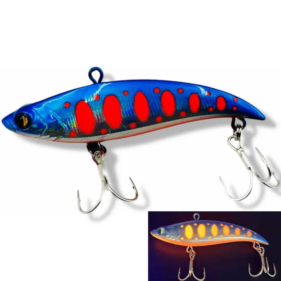 Rattlin Vika 75S Ice Fishing Vib Lures 75mm/16g 90mm/28.5g Winter Vibration Bass Pike Bait 90mm 18g Rattlin Smith Bay Blue Lure Z250411