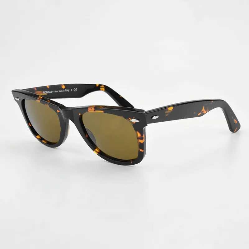 SUN glasses classics Glass lens Acetate sun glasses men Y-2140 Double rivet Design Goggles Elegant Female Square UV sunglassC250411