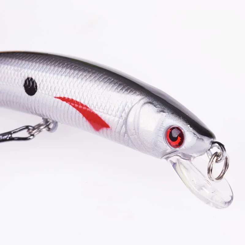 1 Pc Floating Fishing Lure 10cm 8g 3D Eyes Minnow Wobblers Tackle Aritificial Laser Plastic Hard Bait Bass Crankbaits Pesca Z250411