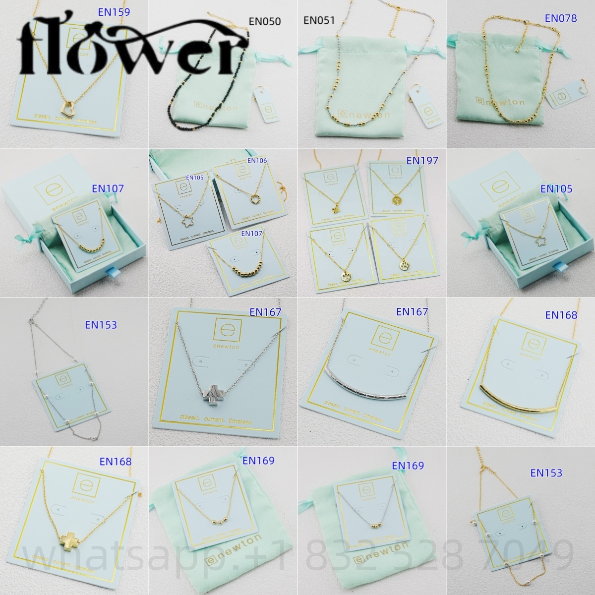 E-newton Brand Pendant Necklaces Pearl Beaded Jewelry Gold Chain Elegance Female Collar As Christmas Gift