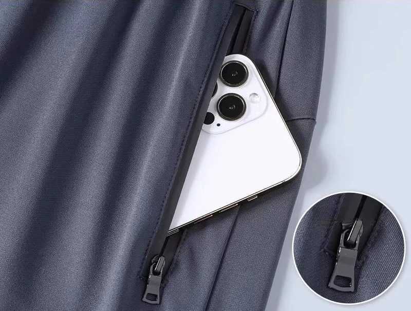 Autumn Fitness Mens Sports Suit for Running Clothes Morning Running Cycling Bicycle Loose Ice Silk Summer Quick-dry Clothes W250412