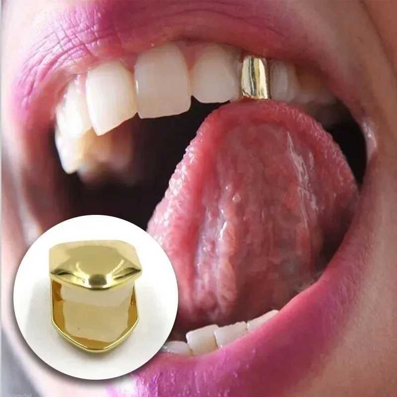 Delysia King 4-color custom hip-hop single tooth bottom tooth grill tooth cap W250412