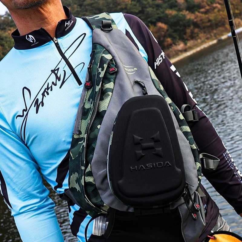 HISTAR Multi-Functional Casting Spinning Rod Zipped Adjustable Shoulder Strap High Quality Sling Messenger Waist Bag Z250411