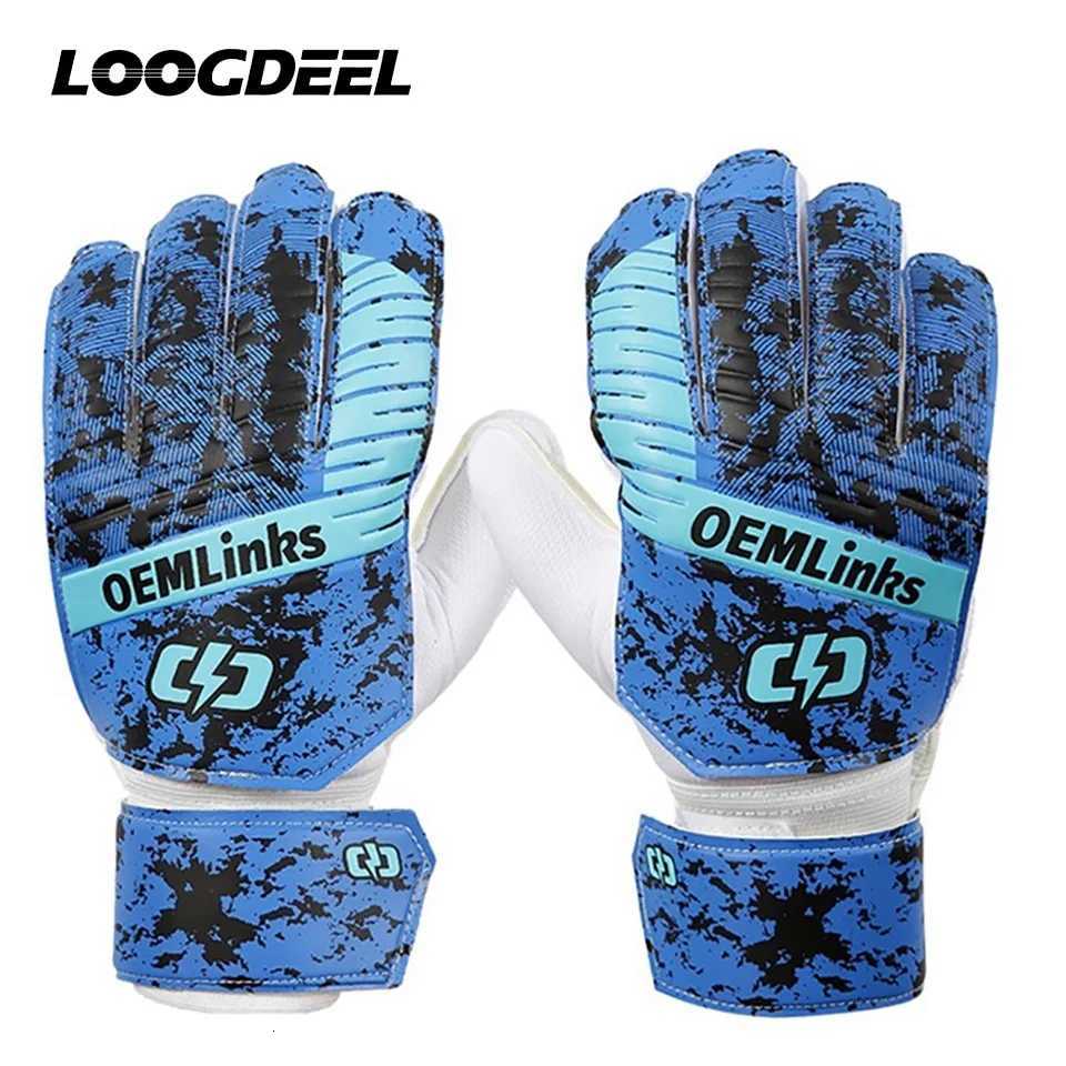 Loogdeel Football Sports Goalkeeper Gloves Adult Children Professional Goalkeeper Finger Protection Anti-slip Training GlovesW251112