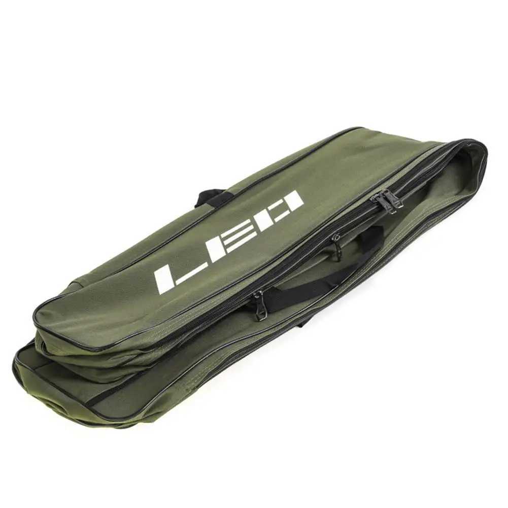 1.3m Portable Folding Fishing Rod Bag 2 Layer Fishing Pole Gear Tool Storage Case Backpack Fishing Equipment Fishing Reel Bag Z250411
