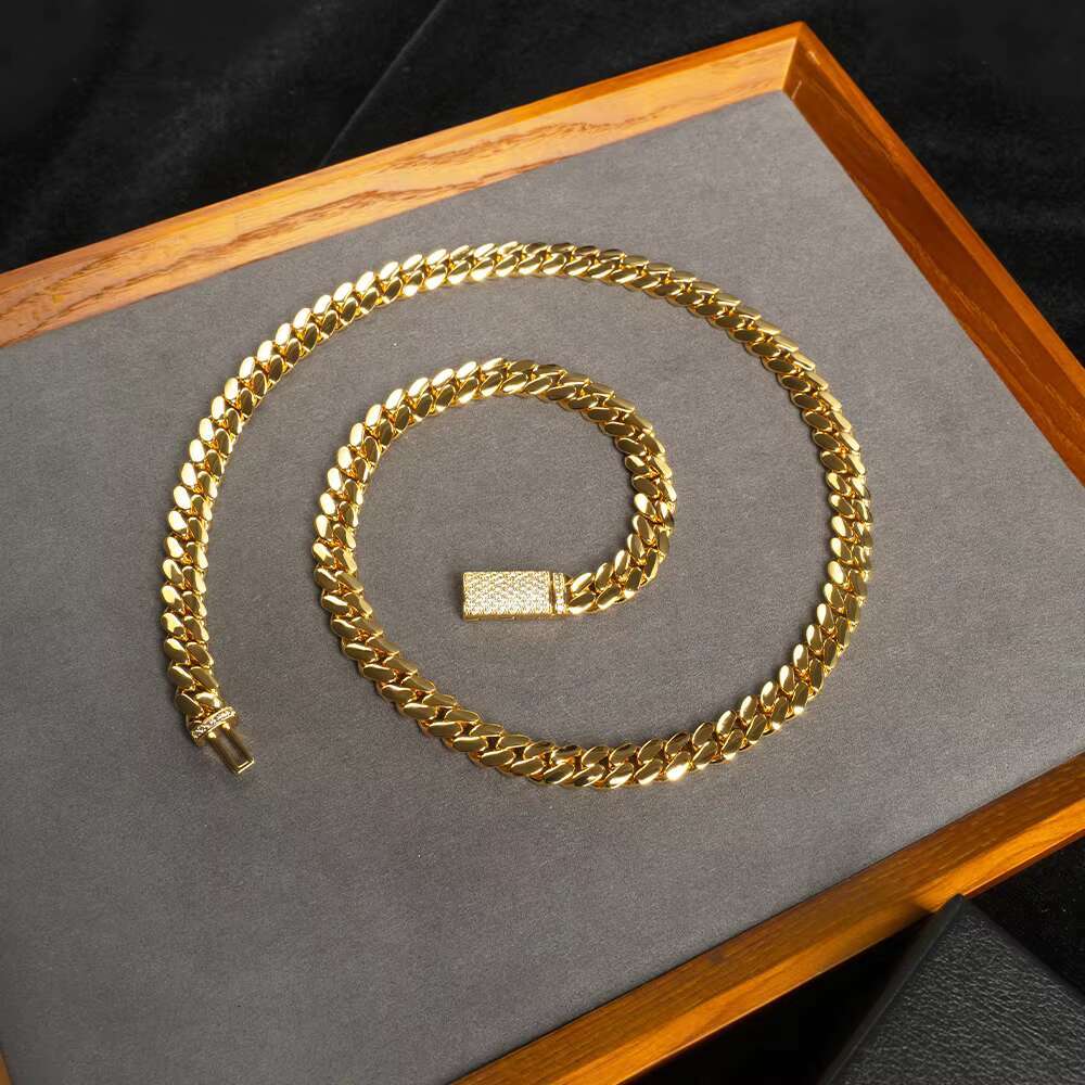 Gold 20mm Miami Cuban Chain Necklace