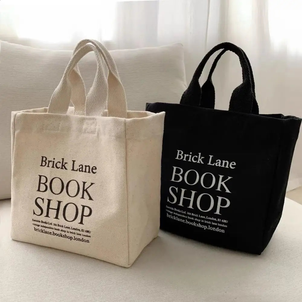 canvas lunch box picnic handbag cotton canvas mini handbag dinner container food storage bag 250410