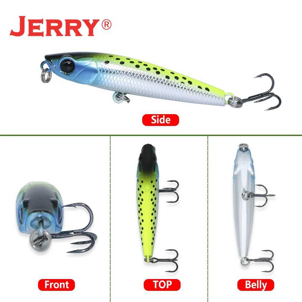Jerry Blade Fishing Tackle Hot Pencil Fishing Lures Surface Floating Stickbait Ocean Beach Hard Bait UV Color Artificial Bait Z250411