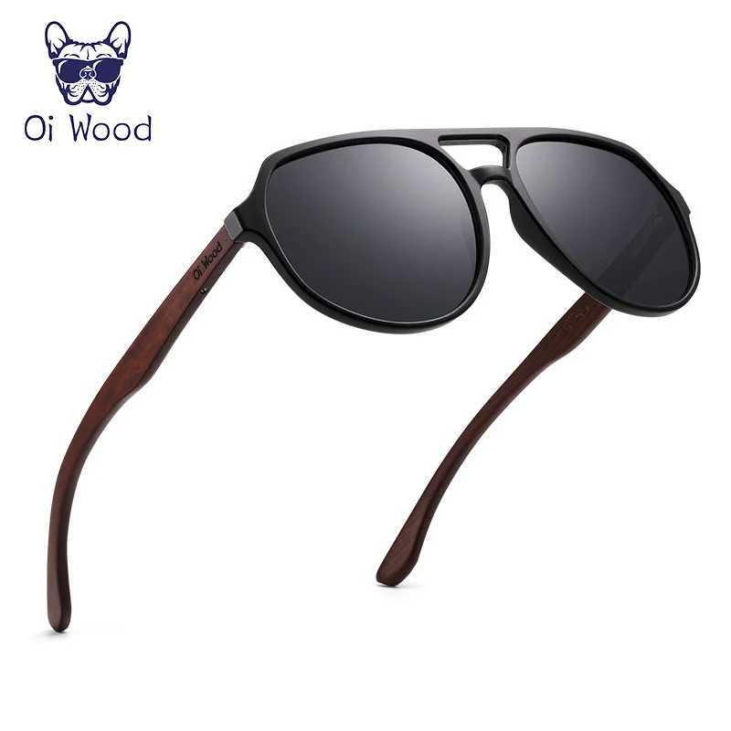 Oi Wood Brand Natural Wooden Sunglasses For Men Women Polarized Oculos De SolC250411