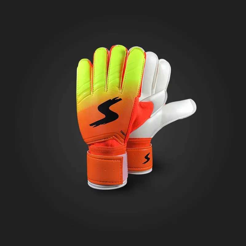New type of football goalkeeper gloves gradient colored latex gloves with finger protection gloves for womenXJ250412