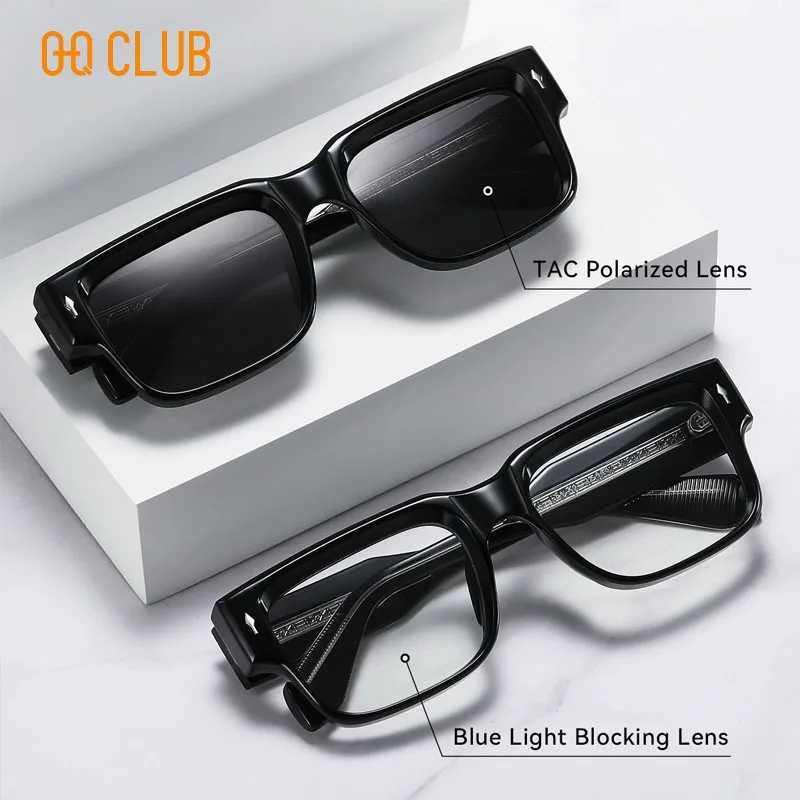 O-Q CLUB Sunglasses Mens Polarized Glasses Women Square Sunglass Man Eyewear Lunette Womens Eyepieces Lenses Woman Designer Z250411