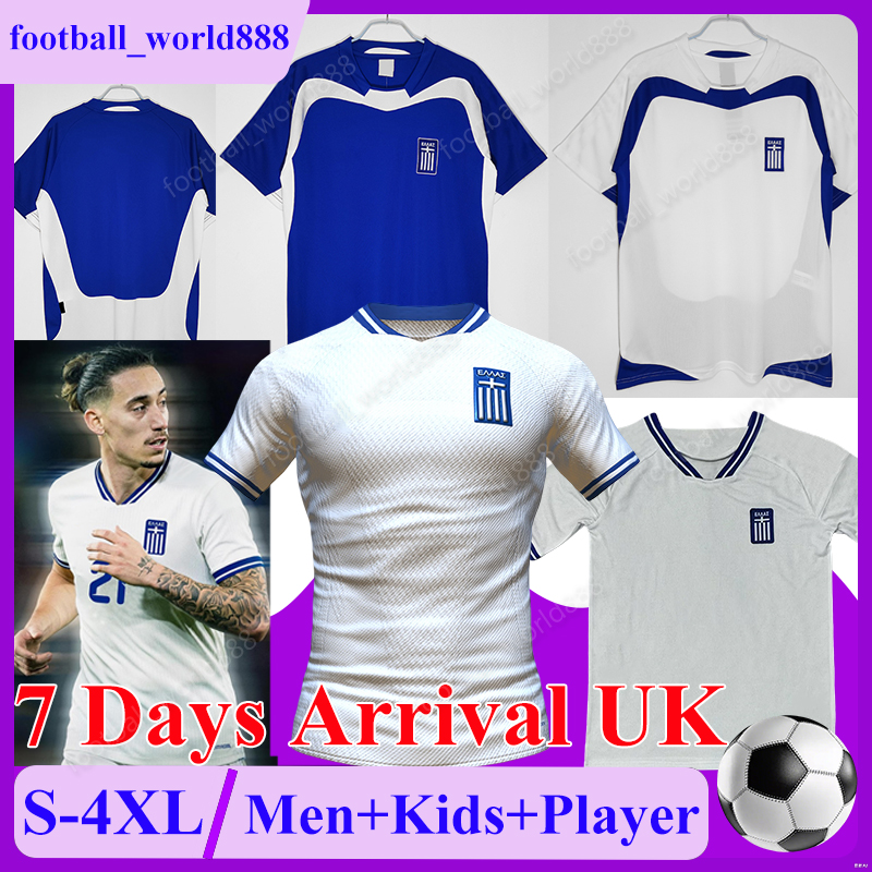 XXXL 4XL Greece 2026 2027 Soccer Jerseys TZOLIS World Cup PAVLIDIS 26 27 BAKASETAS Retro 2004 Football Shirts KARETSAS football kits KOURBELIS Men Uniforms Kit Set