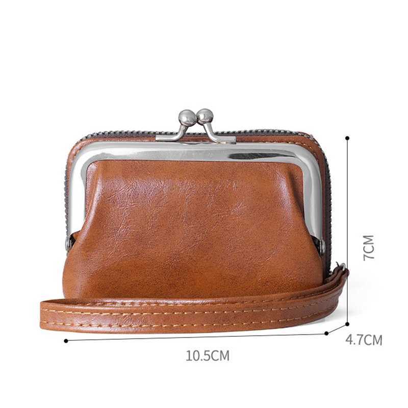 womens wallet portable mini card holder coin small change storage bag womens zipper wallet handbag Z250411