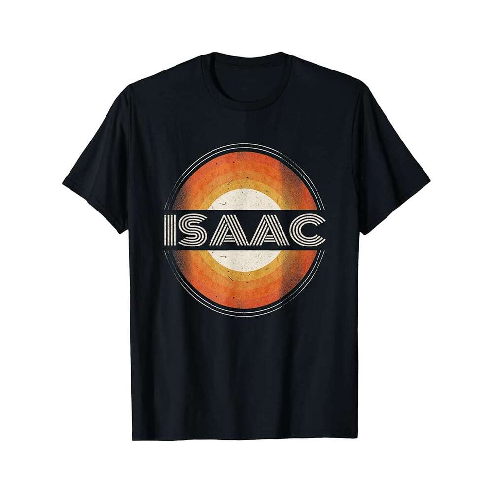 Designer T shirt Graphic Tee First Name Isaac Retro Personalized Vintage ,100% cotton, short sleeve , Wrinkle resistant, Casual, comfortable fit - 220
