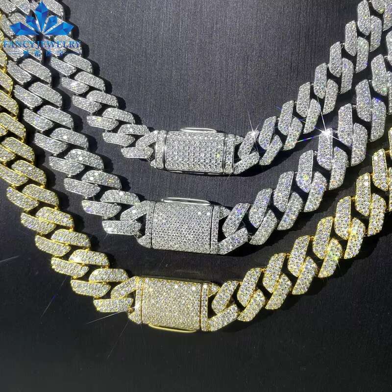 Hip Hop Jewelry Fashion Style Luxury and Heavy Necklace Super Big Cuban Necklace Big Ass Cuban Link Chain Miami Cuban Link