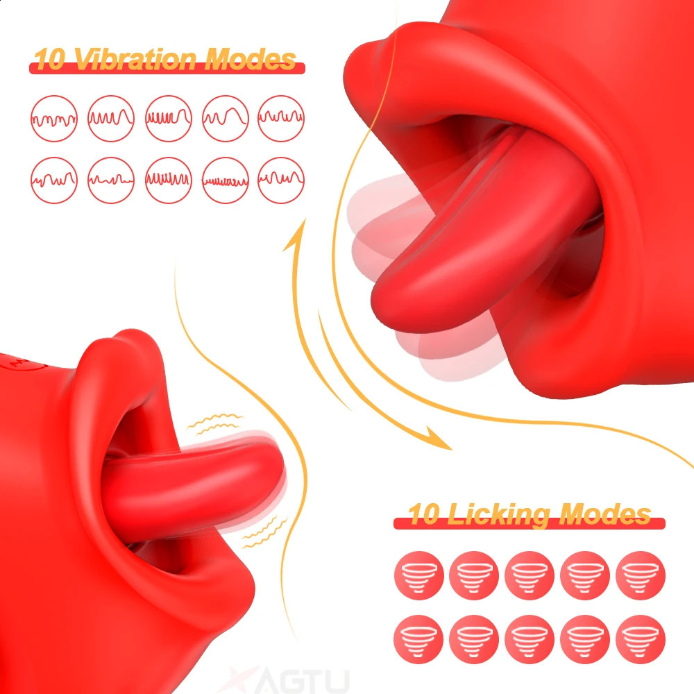 Powerful Swing Licking Tongue Vibrator for Women Anal Clit Nipple Clitoris Stimulator Vibrators Masturbator Sex Toys for Female 250410