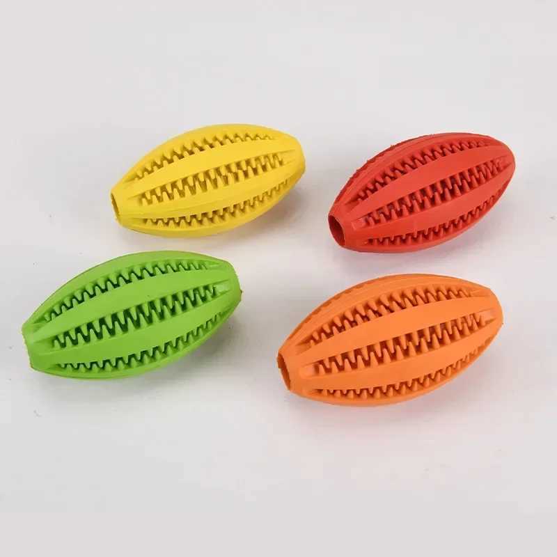 Pet Dog Chewing Toy Teeth Cleaning Snack Ball Pet Dog Toy Ball Natural Rubber Super Hard Interactive Bouncing Pet Supplies Z250412