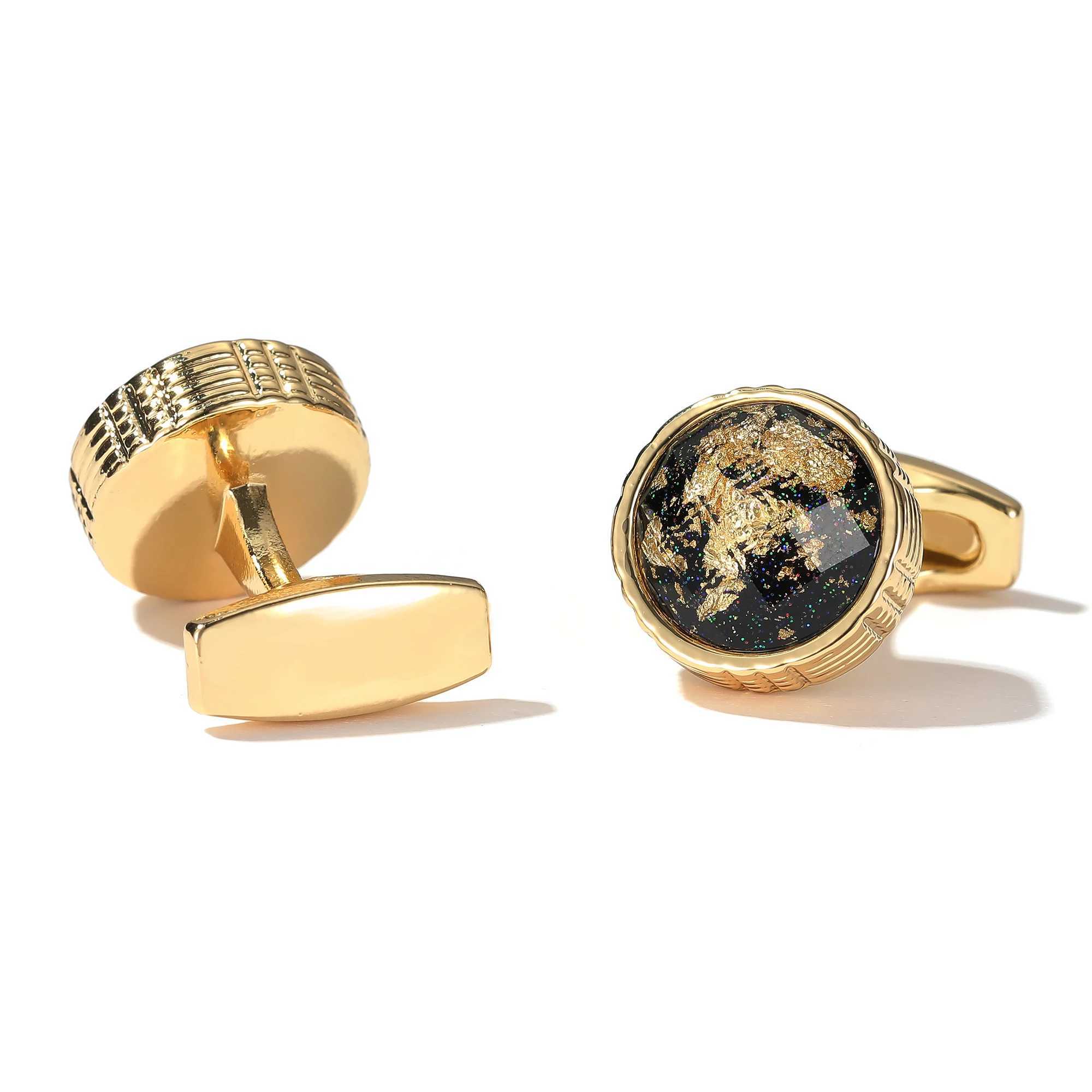 Cufflinks gold TOMYE XK22S014 personalized round tailcoat formal shirt cufflinks mens wedding gift jewelry buttonsT250412