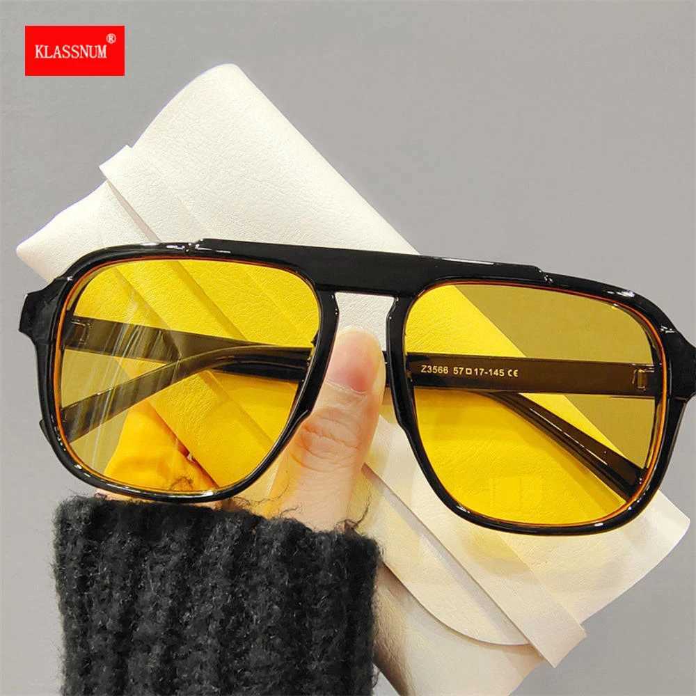 Men Oversized Frame Sunglasses Classic Big Frame Sport Eyeglasses 2025 Vintage Brand Design Shades UV400 Eyewear Trendy Glasses Z250411
