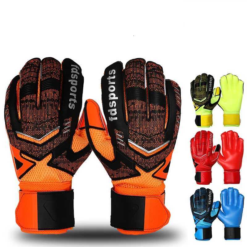 Professional Goalkeeper Gloves Men Women Kids Football Soccer Goalie Gloves 4mm Non-slip Thicken Latex Glove 5 Finger Save GuardW251112