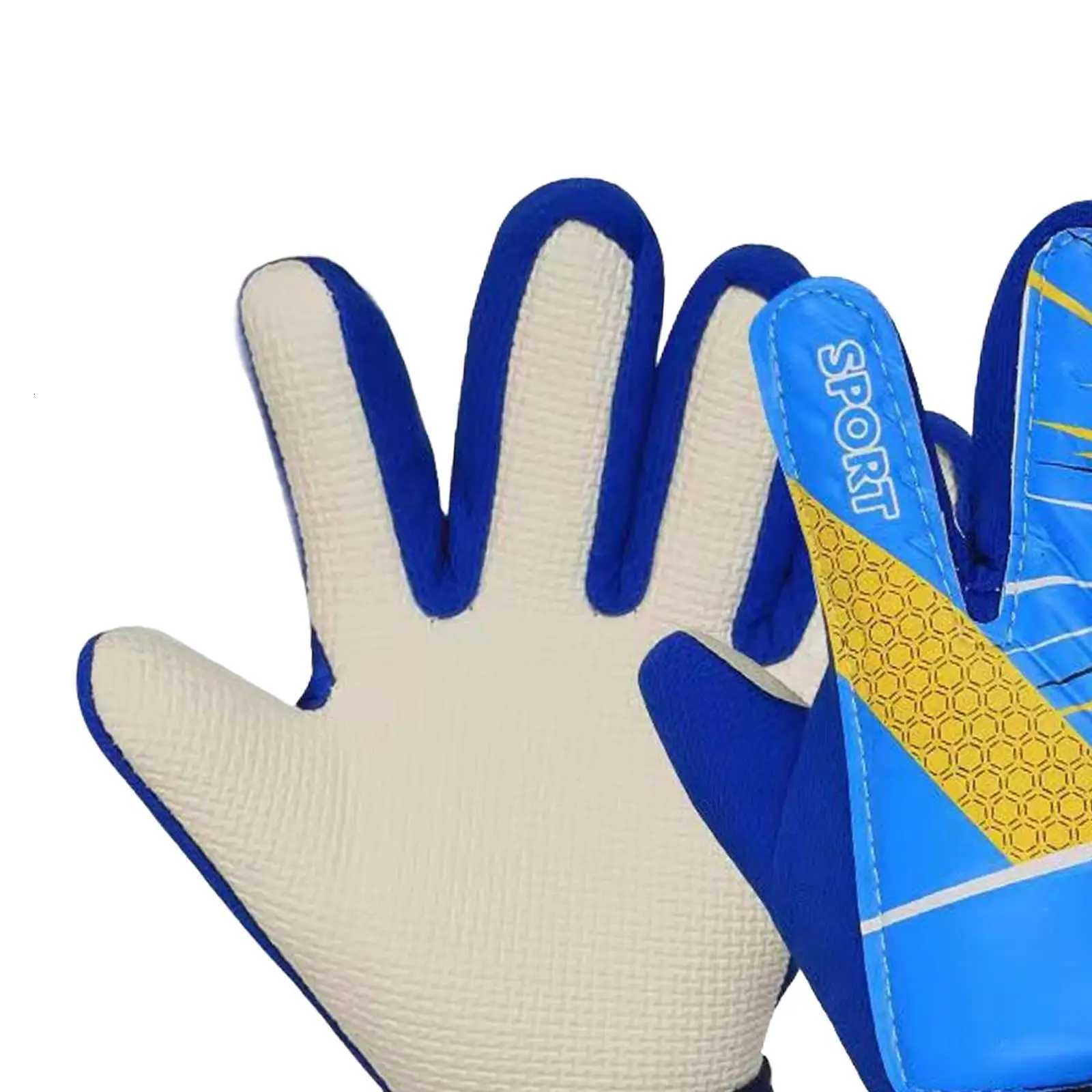 Kids Football Goalkeeper Gloves for Beginner Trendy Sports Supplies Gift Boys and Girls Non Slip Protective Lightweight MittsW251112