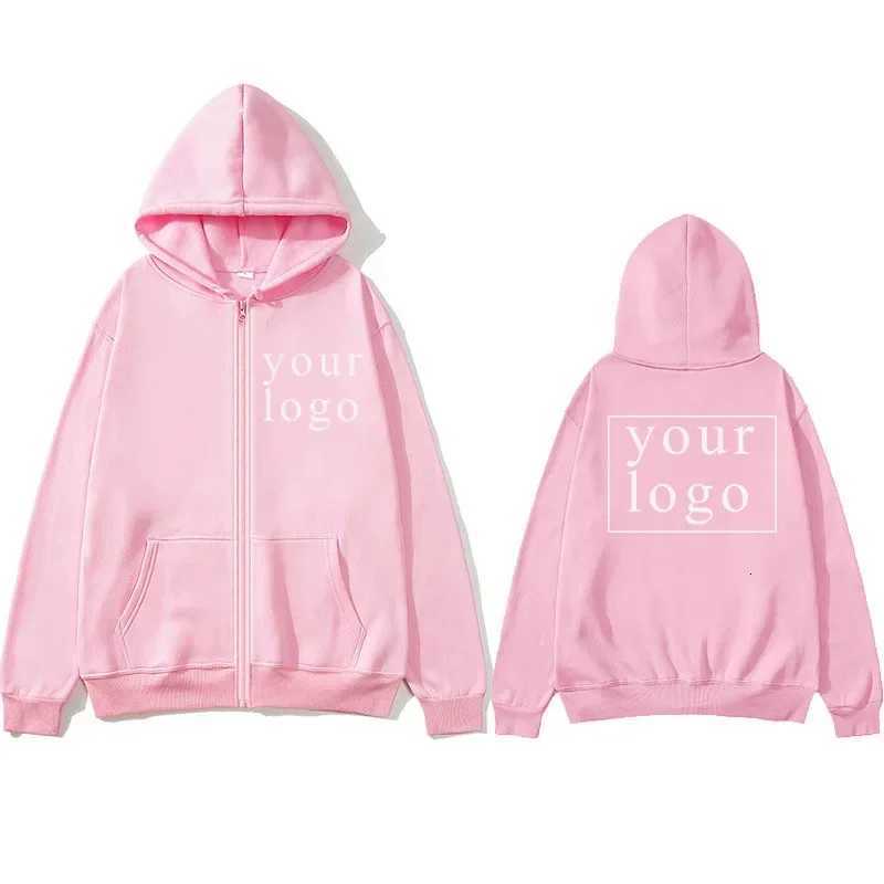 POD customization Chain hooded cardigan new fashion your own design brand /customized image replication anytime anywhereT251112