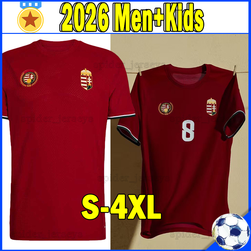XXXL 4XL 2026 Hungary Soccer Jerseys 26 27 national football team Magyar labdarugo-valogatot VARGA SALLAI SCHAFER SZOBOSZLAI Football Shirts Men Uniforms kids kits