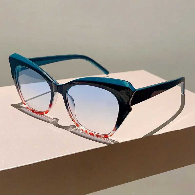 Cat Eye Vintage Sunglasses Women Brand Designer Fashion Gradient Sun Glasses Female Retro Mirror Outdoors Shades Oculos De Sol Z250411