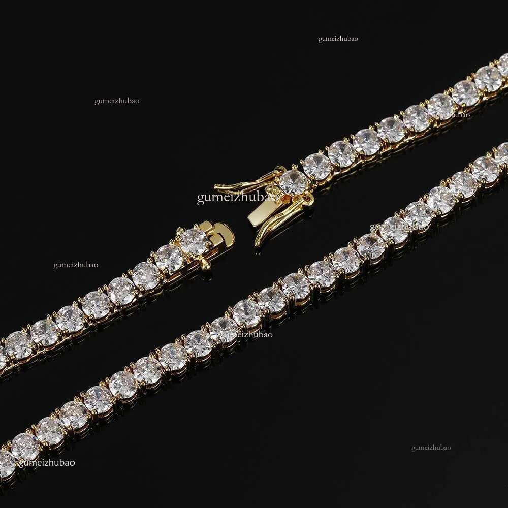 Men's & Women's Moissanite Tennis Chain in Sterg Sier - Ideal Gift4mm