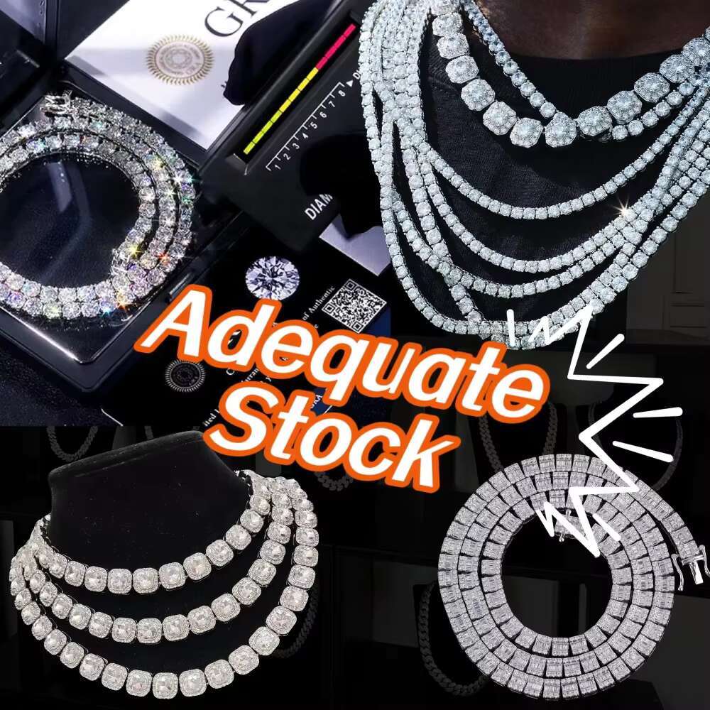 New Design 4MM Tennis Bracelet Custom Silver 925 Vvs Iced Out Moissanite Tennis Chain Bracelet