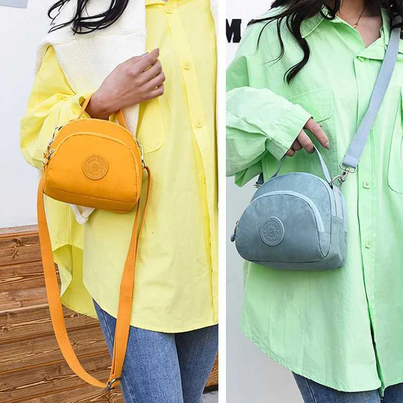 Fashion Women Crossbody Bag Lightweight Waterproof Nylon Fabric Handbags High Capacity Outdoor Travel Bag Single ShoulderT2511112