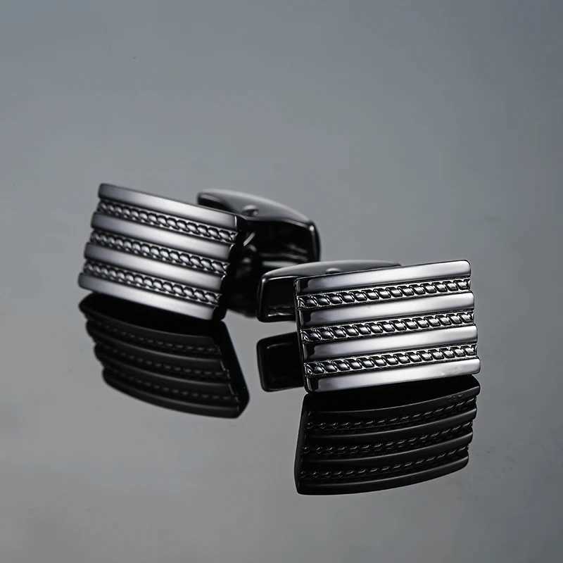 High quality and innovative mens cufflinks copper metal laser engraving brand cufflinks mens set accessories fashion jewelryT250412